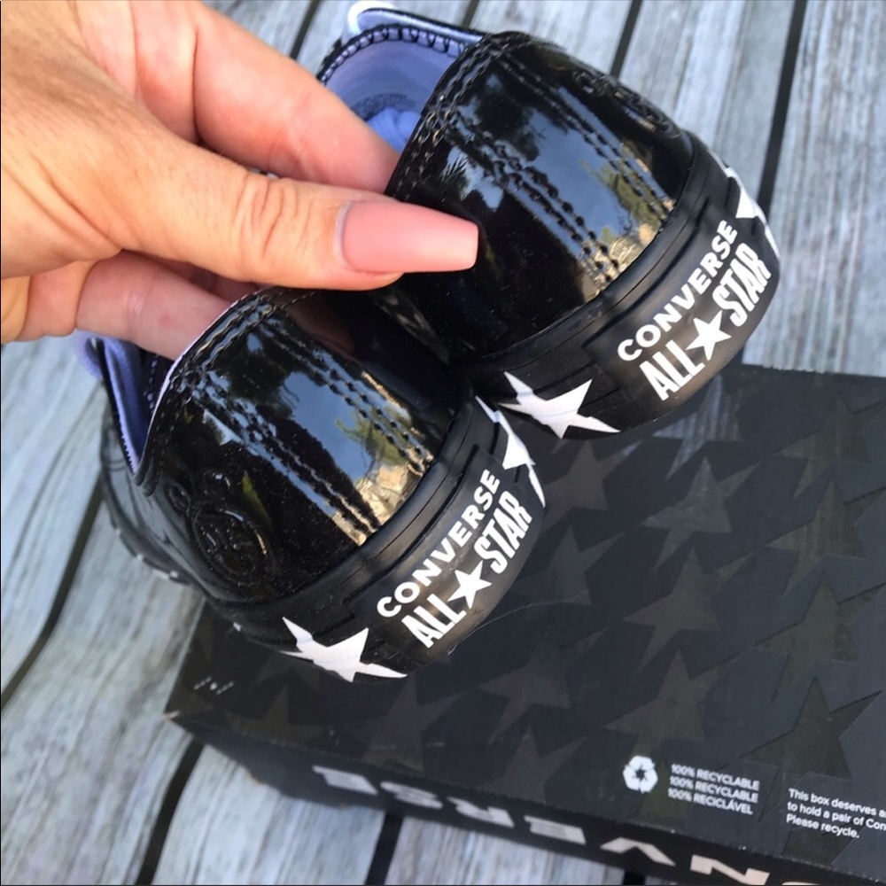 NEW 🤩 CONVERSE x MILEY CYRUS PATENT ALLSTAR LOW - Picture 3 of 8